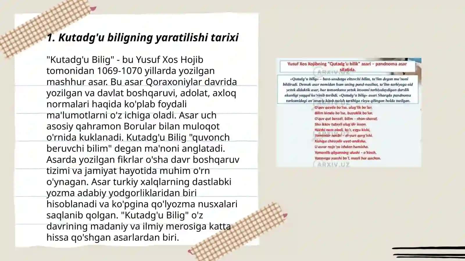 Qutadg'u bilig 3
