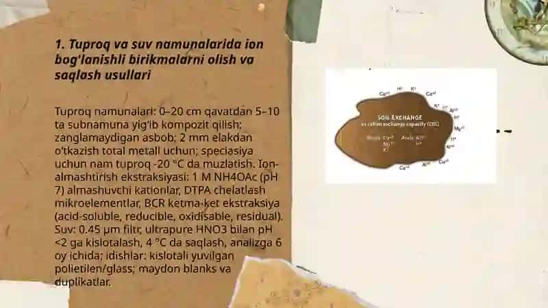 Ion bog'lanishli birikmalarni aniqlash va ulardan tozalash usulini ishlab chiqish 3