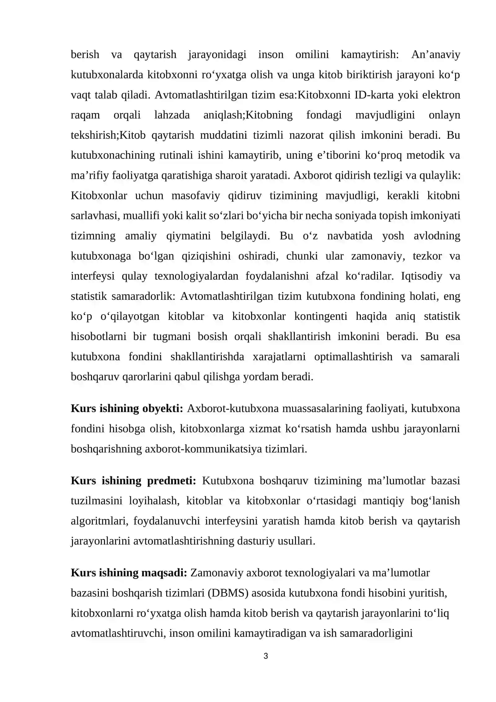 KUTUBXONA JARAYONLARINI AVTOMATLASHTIRISHNING NAZARIY VA TEXNIK ASOSLARI 3