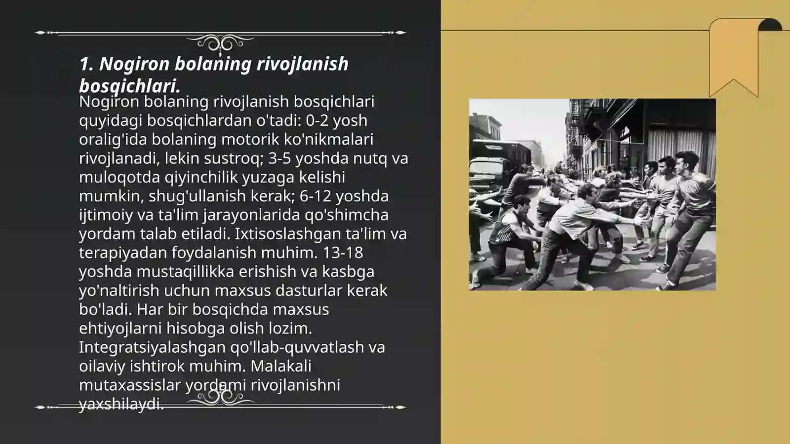 Nogiron bolaning rivojlanish bosqichlari 3