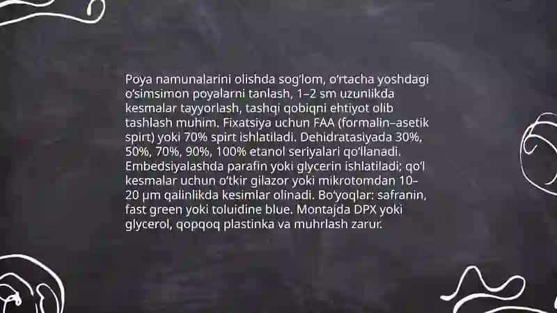 Poyaning ichki tuzilishini mikraskop ostida kuzatish 3