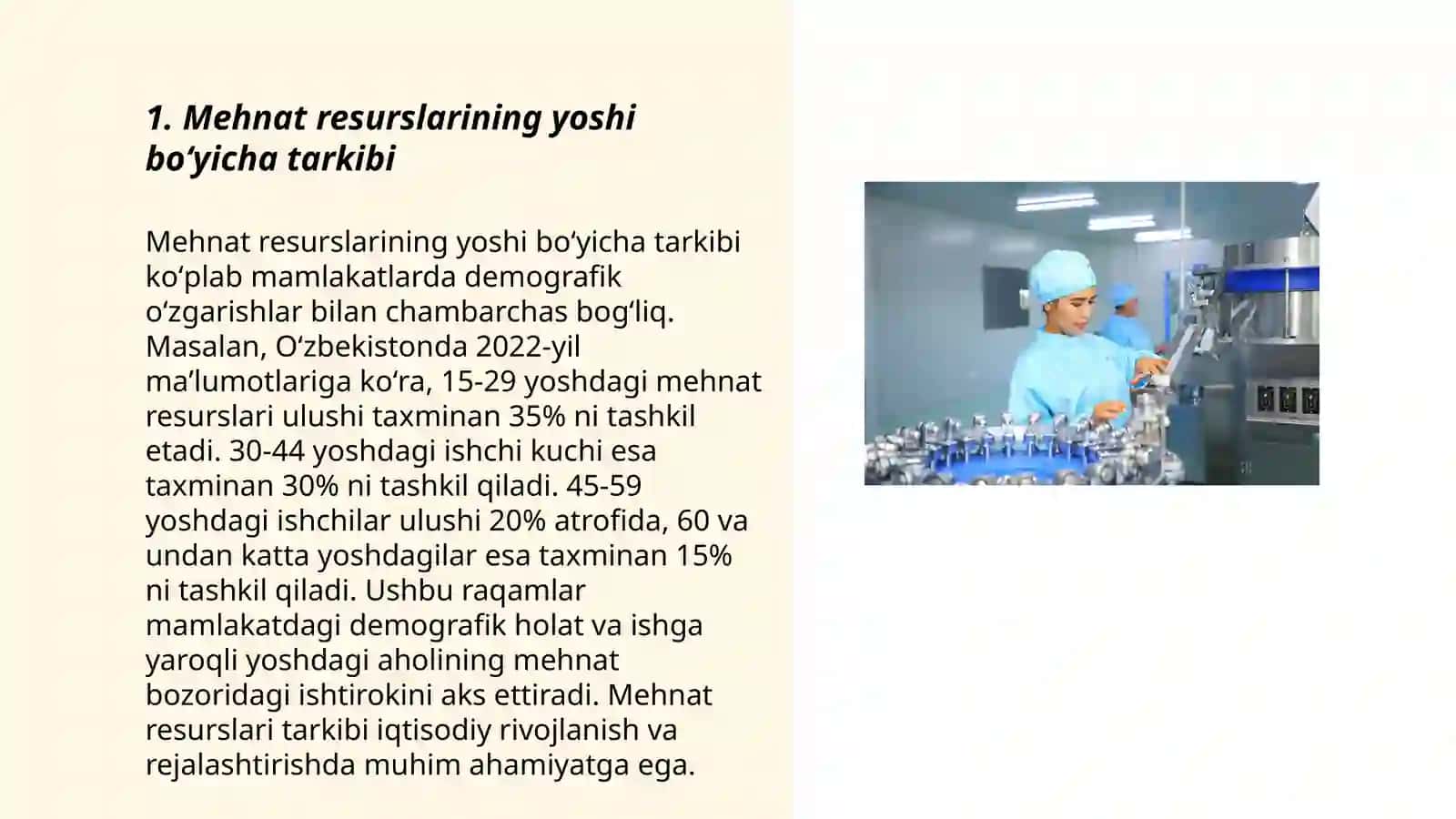Mehnat resurslarining yoshi, jinsi va boshqa belgilari bòyicha tarkibi 3