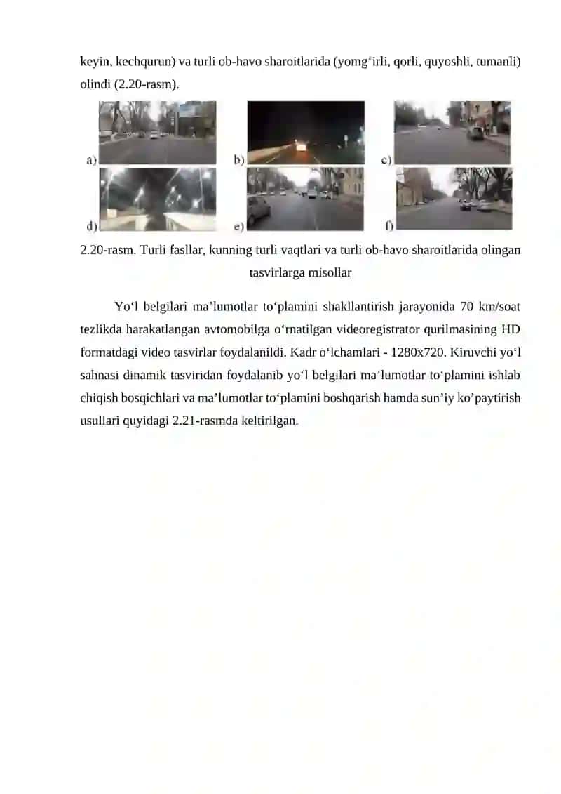 Yo‘l belgilari ma’lumotlar to‘plami shakllantirish 3