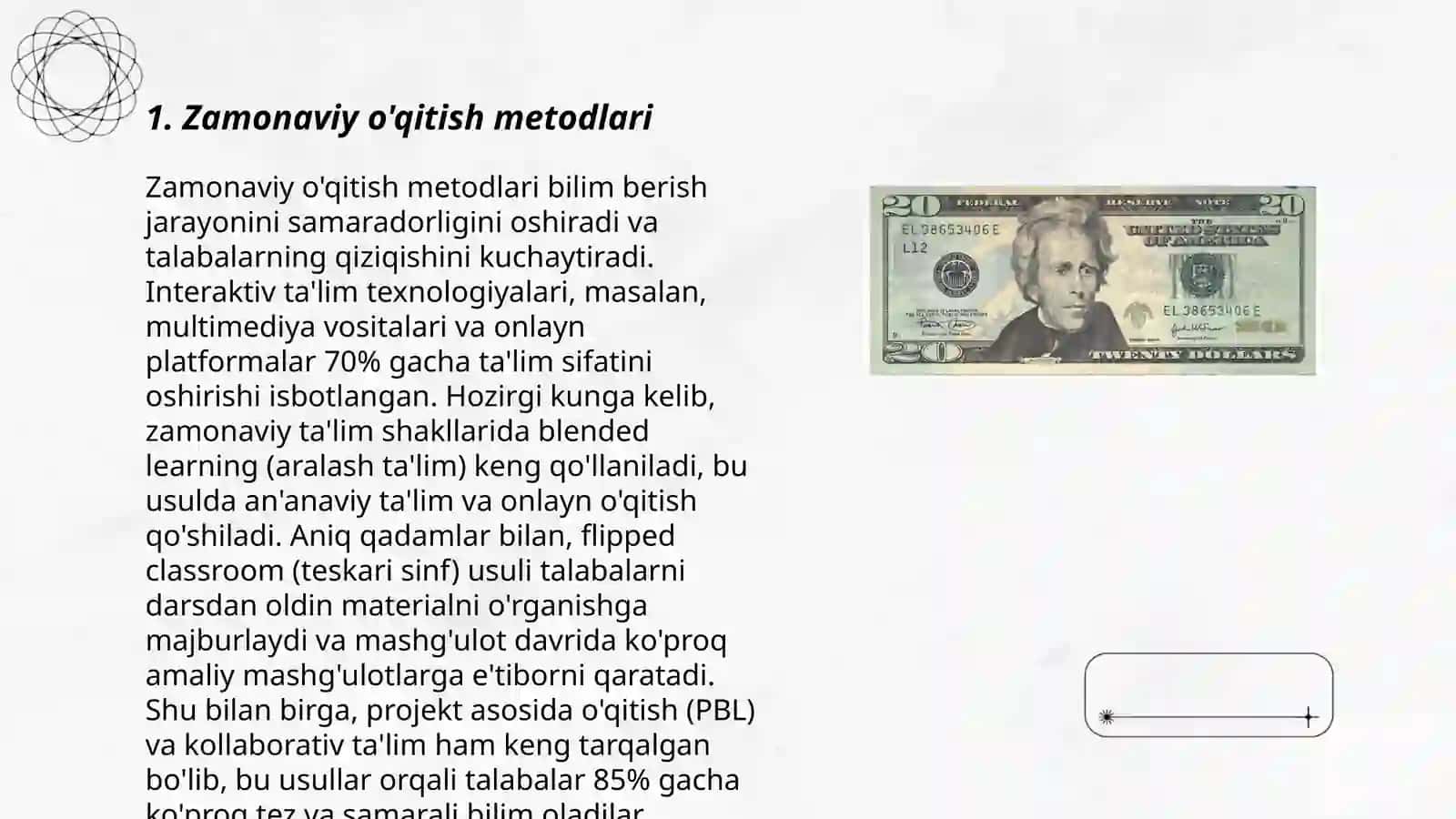 Zamonaviy o'qitish metodlari 3