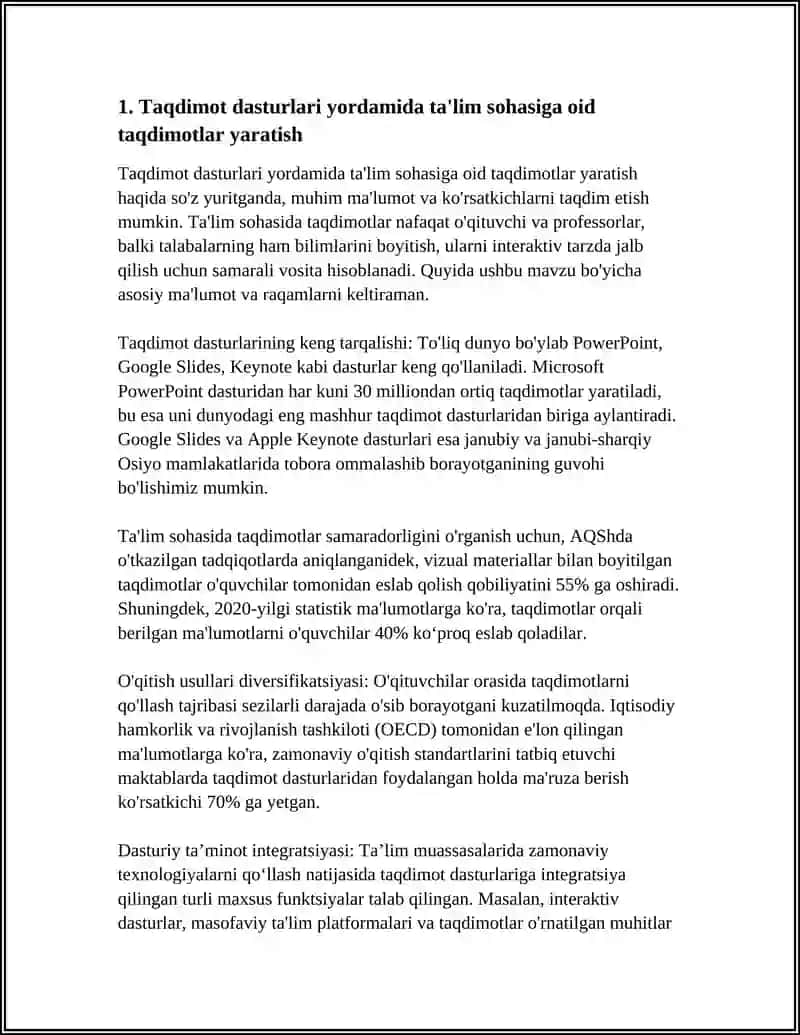 TAQDIMOT DASTURLARI ORQALI SOHAGA OID TAQDIMOTLAR YARATISH 3