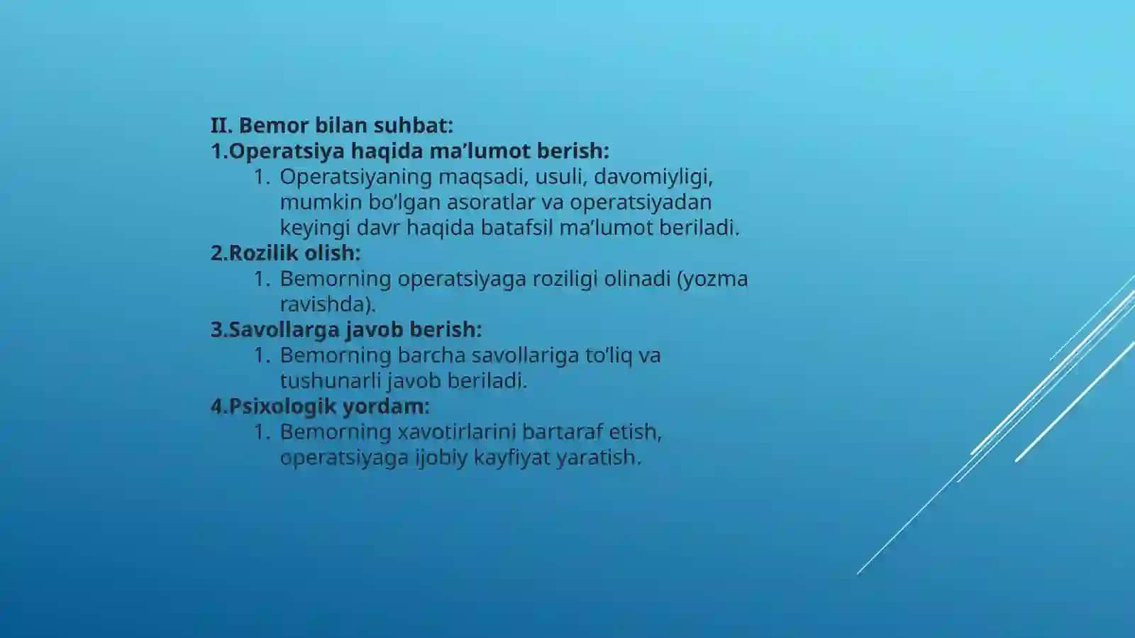 bemorlarni xirurgik operatsiyaga tayyorlash 3