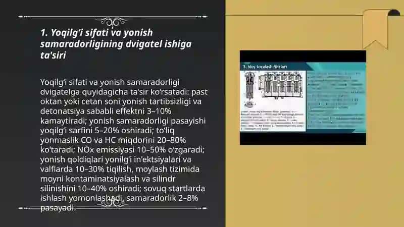 Yoqilĝi-moylash materiallari va ularning dvigetel ishlashiga tasiri 3