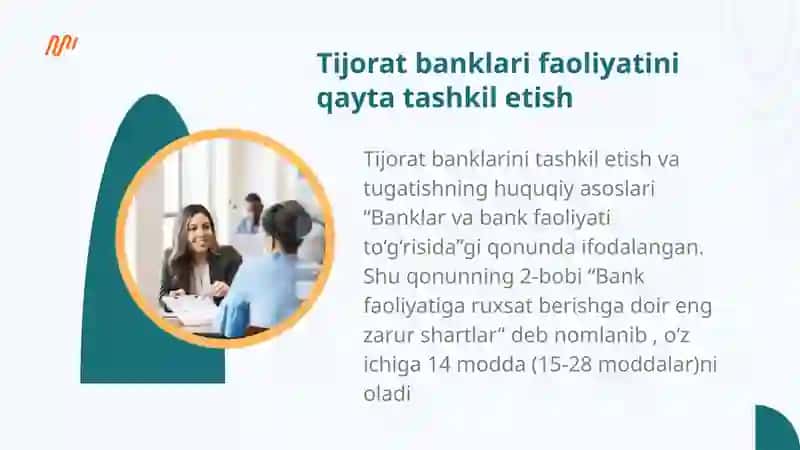 Tijorat banklarinin faoliyatini qayta tashkil etishning iqtisodiy asoslari 3