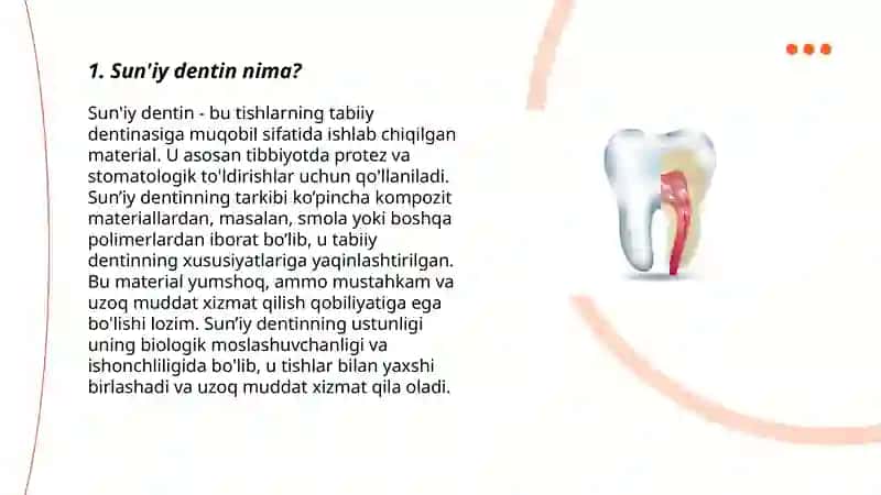 Sun'iy dentin vaqtincha plomba qo‘yish 3