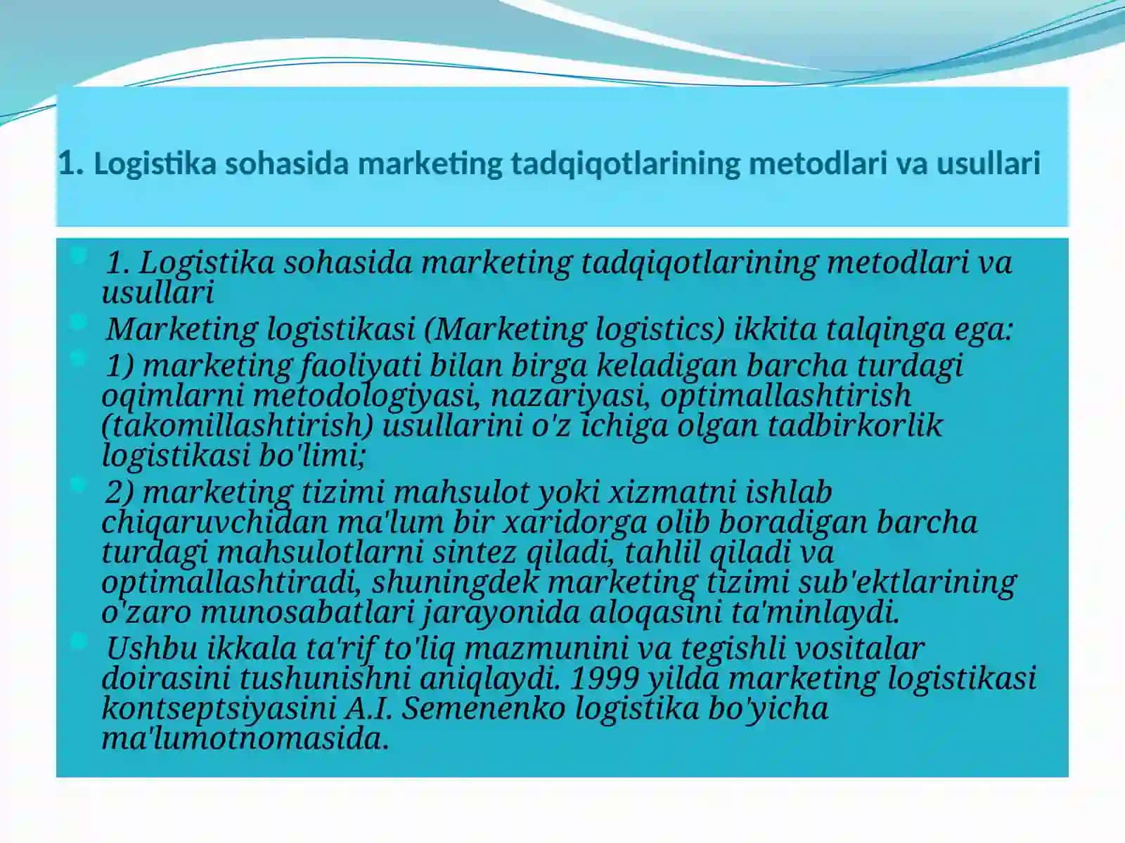 TRANSPORT LOGISTIKASI FAKULTETI SIRTQI BO`LIM 1-KURS 80-21 – GURUH TALABASISOBIRJONOV LOCHINNINGYO`NALISHGAKIRISH FANIDAN BAJARGAN MUSTAQIL ISHI 3