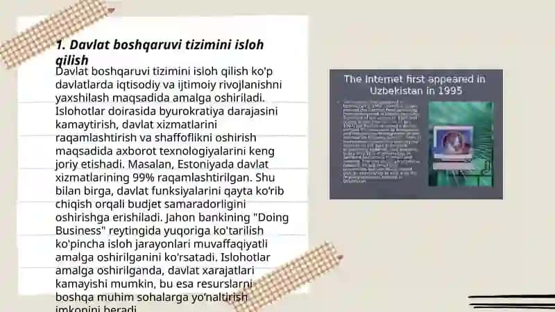 Davlat boshqaruvi tizimini isloh qilish 3
