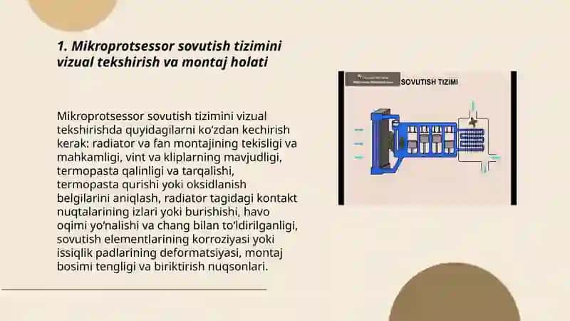 Sovutish tizimlarini ( mikroprotsessor videoadaptre termopastalarini ) tekshirish 3
