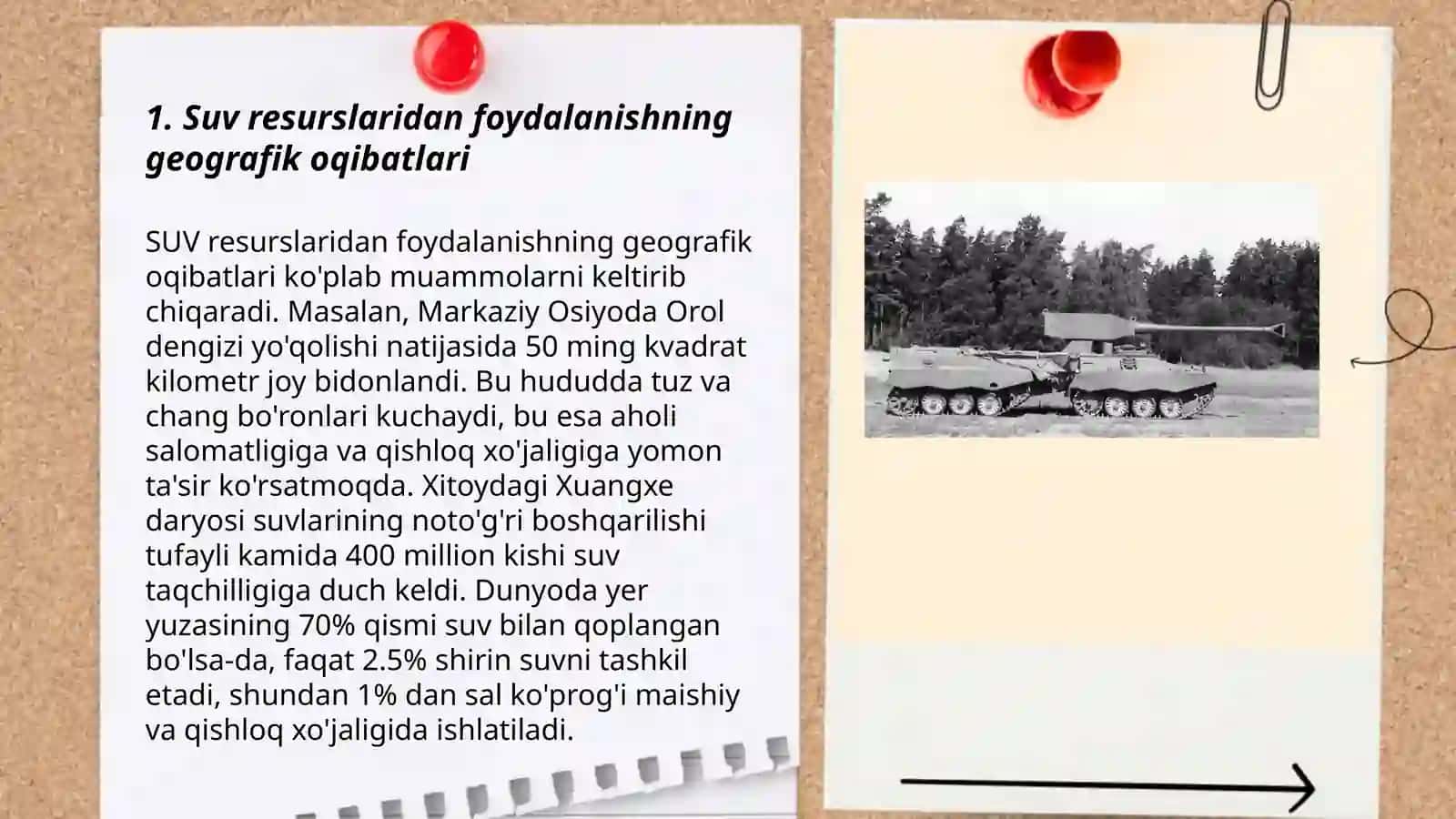 Òzbekiston respubliksining tabiiy resurslaridan fpydalanishning geografik oqibatlari 3