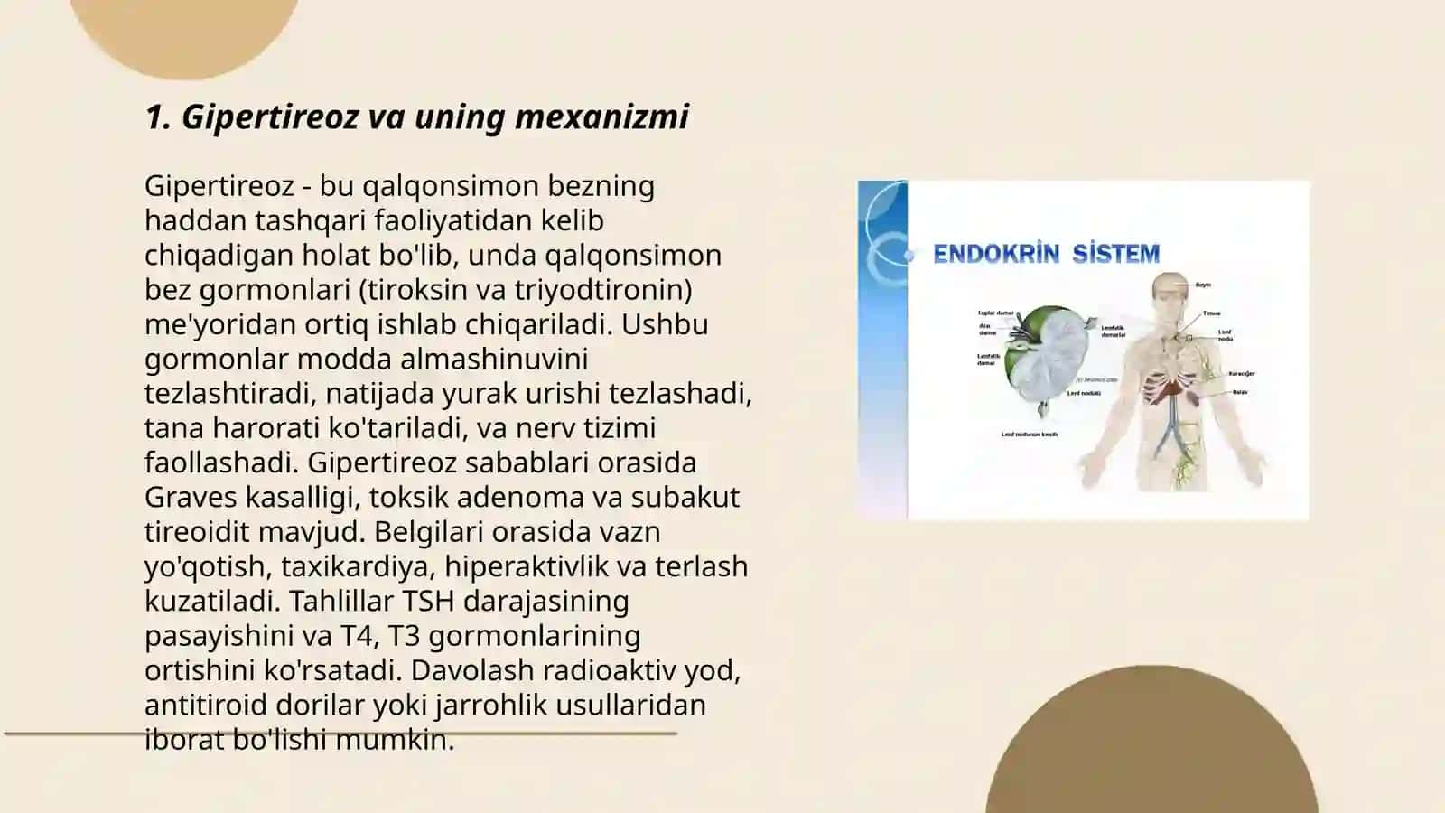 Endokrin bezlarda hosil bõladigan ayrim patalogik holatlar mexanizmi 3
