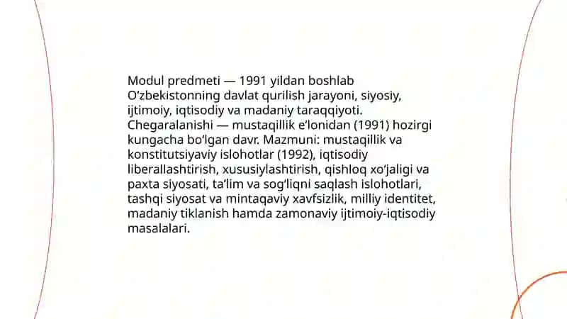 Oʻzbekistonning eng yangi tarixi 3