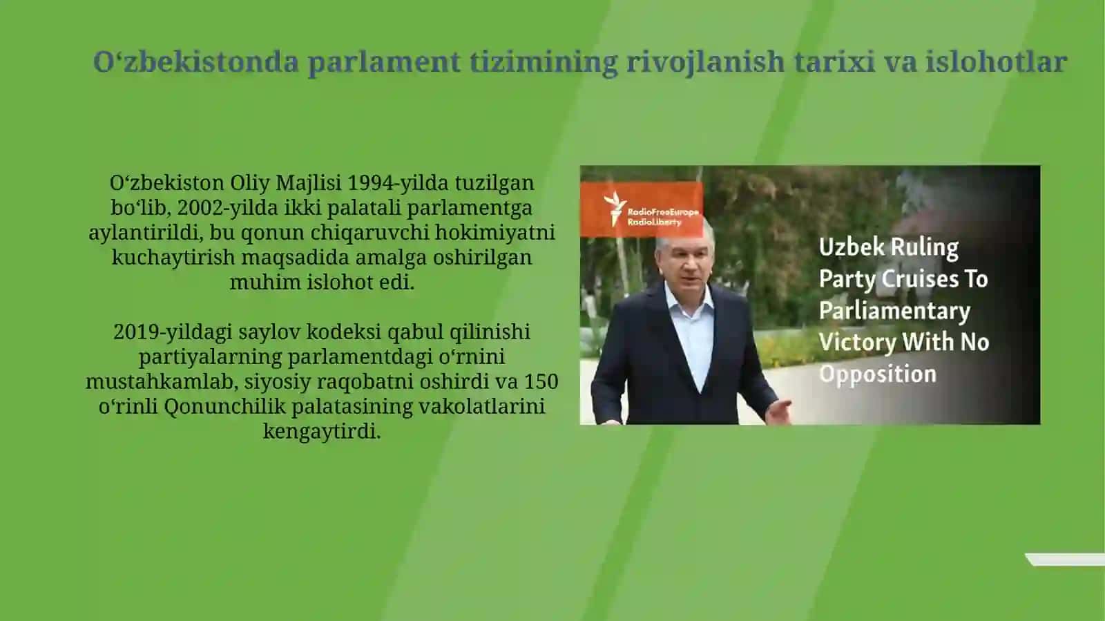 O'zbekistonda parlament tizimi va undagi islohotlar 3