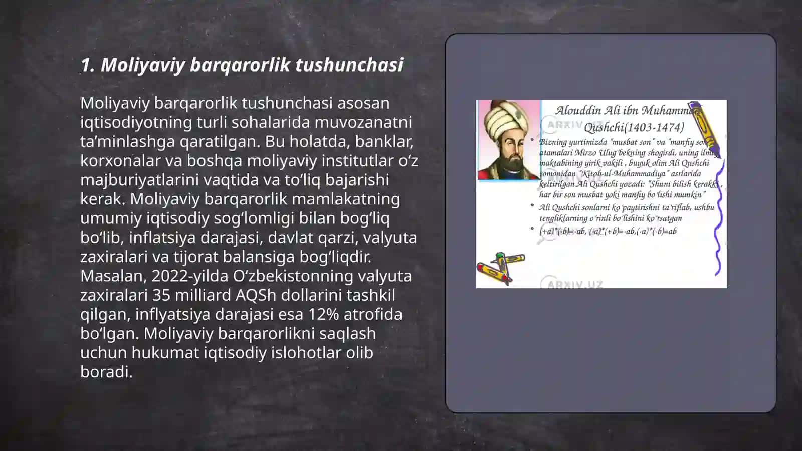 Moliyaviy barqarorlik koʻrsatkichlari va ularni oshirish yoʻllari 3