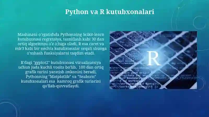 Maʼlumotlar tahlilida python va R tillarning taqqoslanishi 3