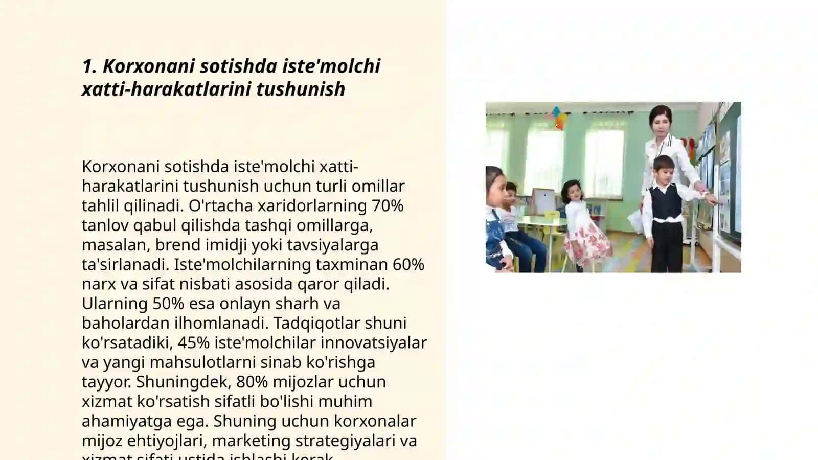 Korxona sotish faoliyatida marketing elementlaridan foydalanishning psixologik faoliyati 3
