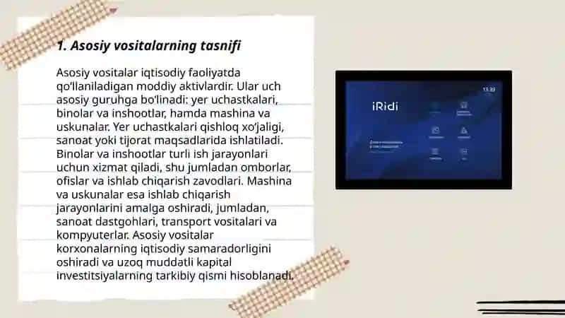 Asosiy vositalar hisobi 3