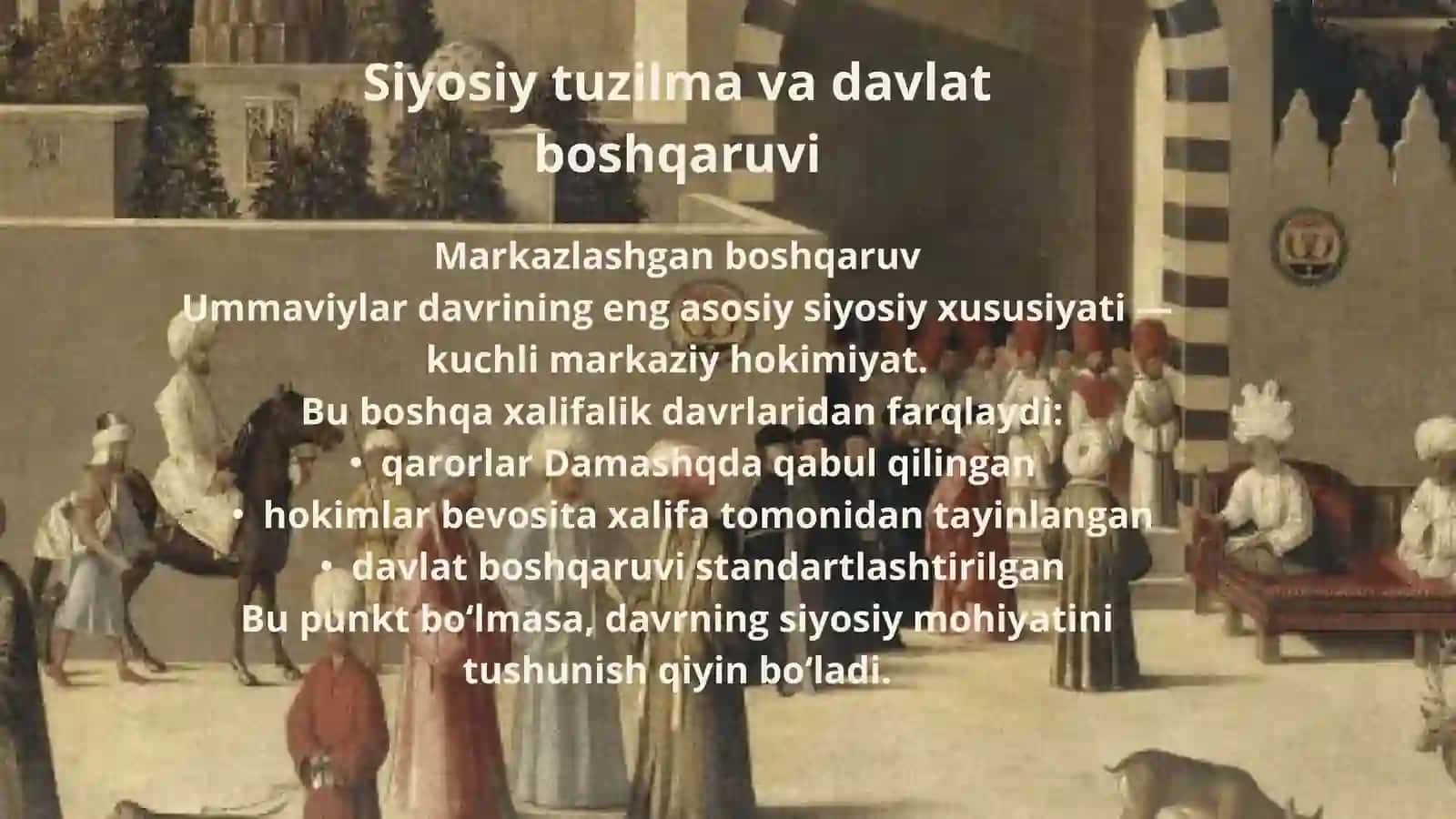 UMMAVIYLAR DAVRI islom tarixi 3
