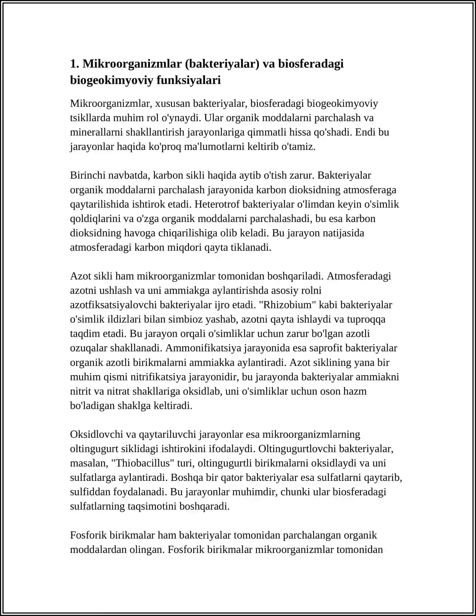 TUR SHAKLLARI BIOSFERANING FUNKSIONAL ELEMENTLARI SIFATIDA 3