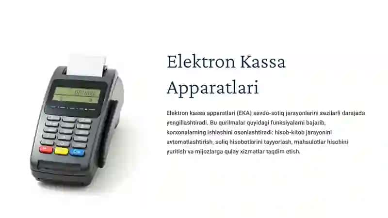 Elektron kassa apparatlari vazifasi  va ishlash tartibi. 3