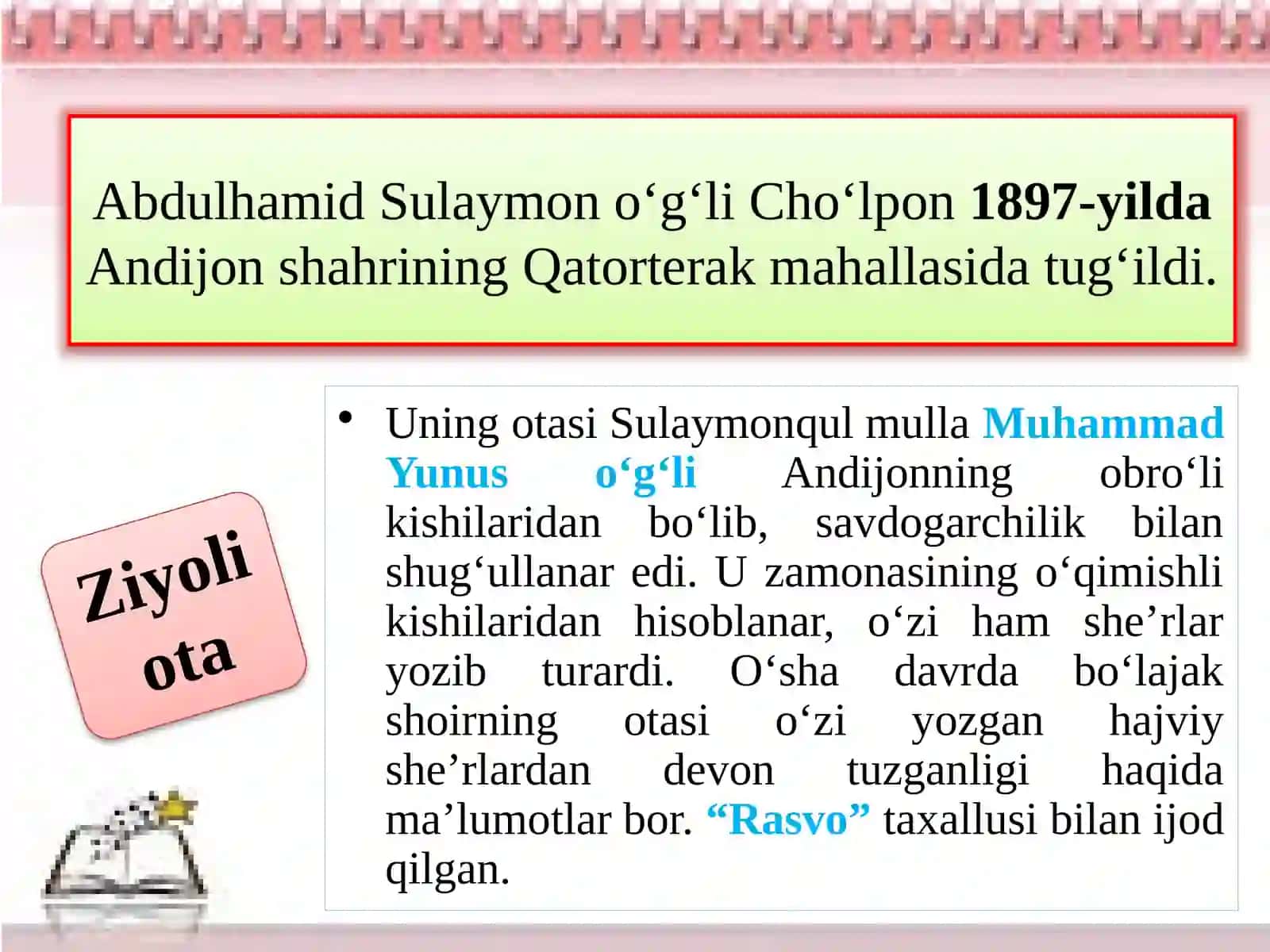 Abdulhamid Sulaymono`g`li Cho`lpon 3