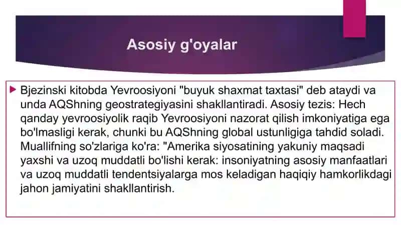Zbignev Bjezinskiyning buyuk Shaxmat taxtasi asari 3