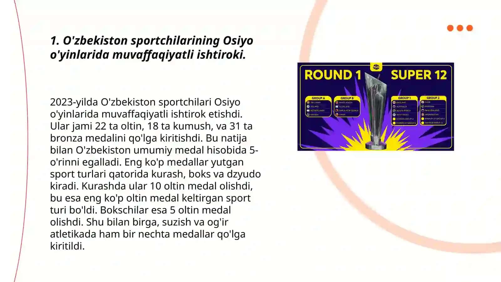 O'zbekiston sportchilarining Osiyo o'yinlarida muvaffaqiyatli ishtiroki 3