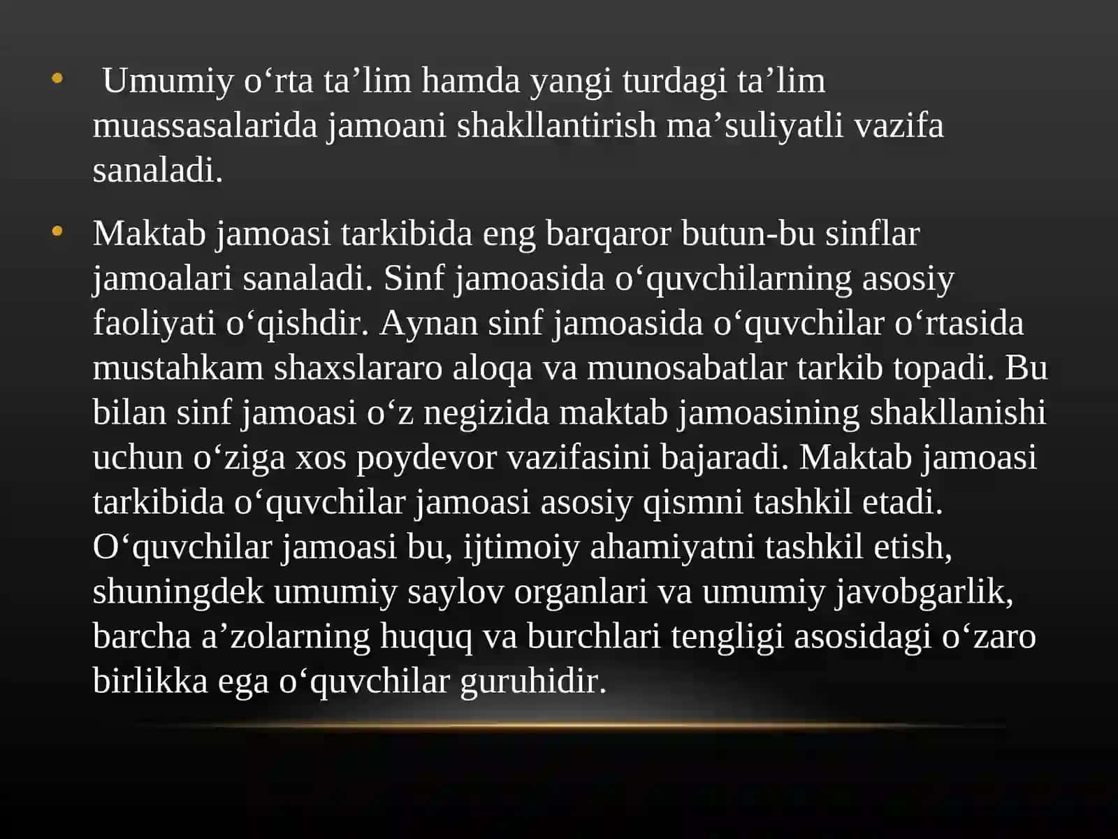 Maktab jamoasida o‘quvchilar jamoasi 3
