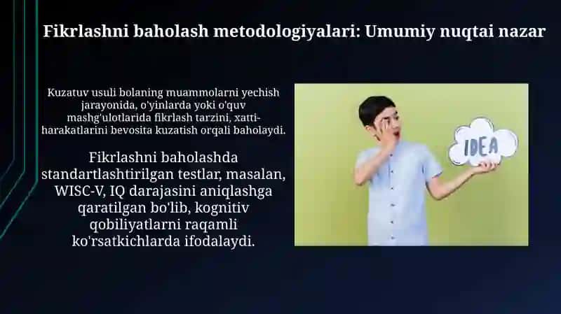 Fikrlashni baholash metodologiyalari: Umumiy nuqtai nazar 3