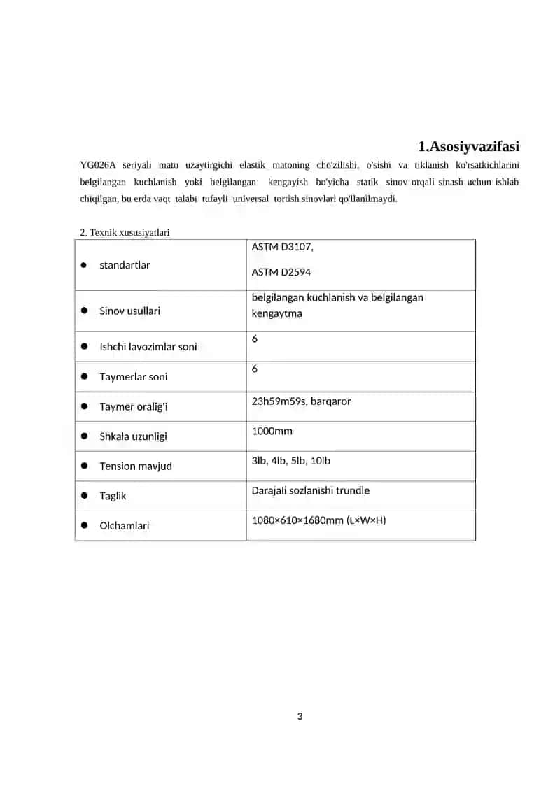 To`qimachilik-trikotaj maxsulotlarini sinash laboratoriya jihozlari 3