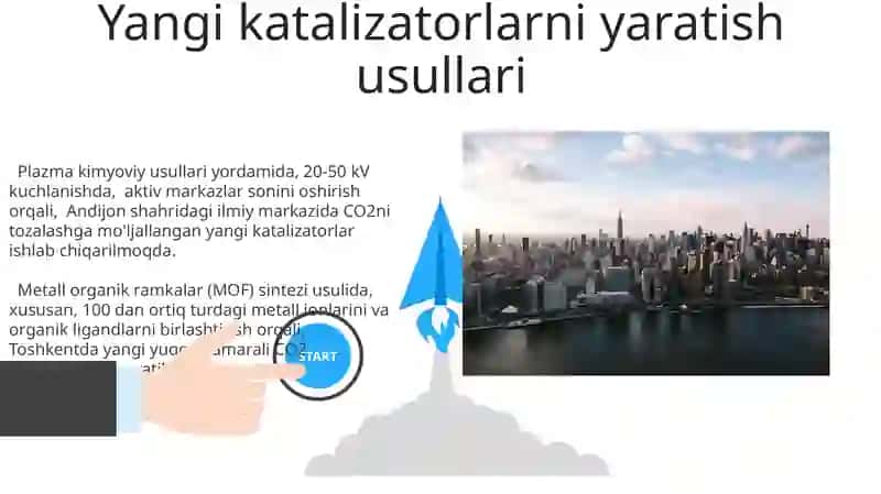 Havodan Karbon Dioksidni Tozalashda Yangi Katalizatorlar va Adsorbentlarni Yaratish 3
