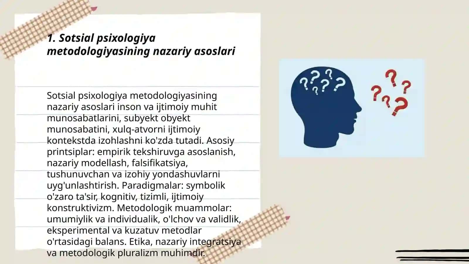 Sotsial psixologiya metodologiyasi va asosiy metodlari 3
