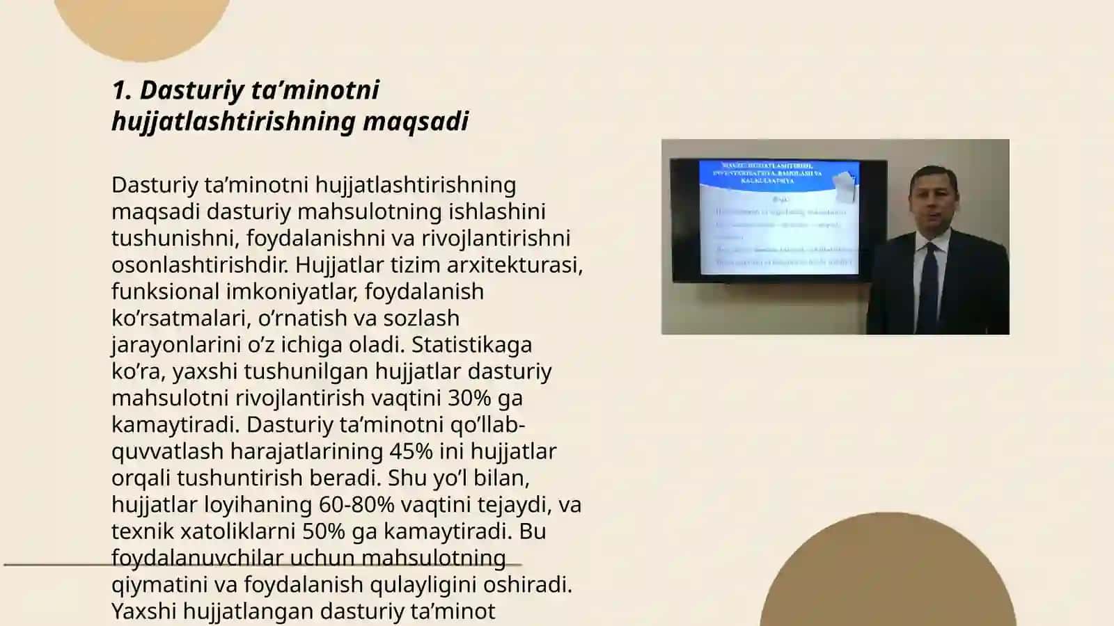 Dasturiy taʼminotni hujjatlashtirish va uni boshqarish 3