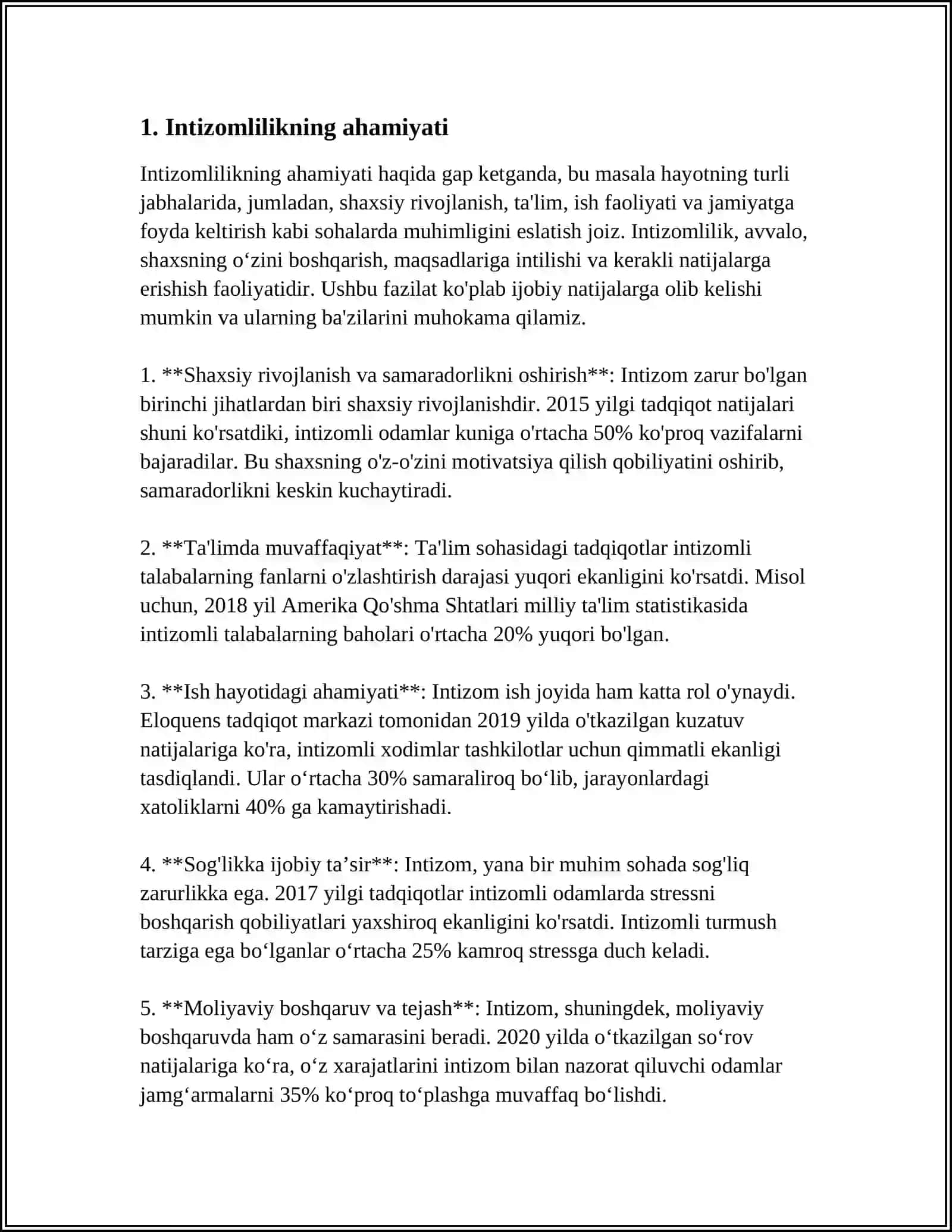 BOLALARDA INTIZOMLILIKNI TARBIYALASH NING SHAKLI VA METODLARI 3