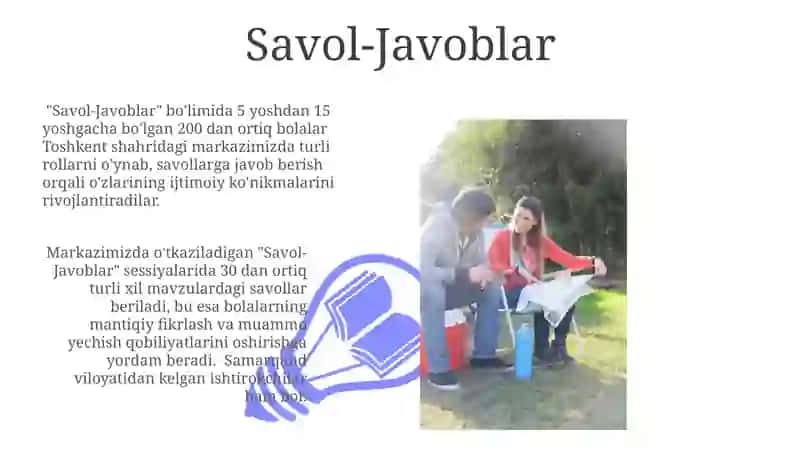 Syujitli-rolli o'yinlar va sahnalashtirish markazi 3