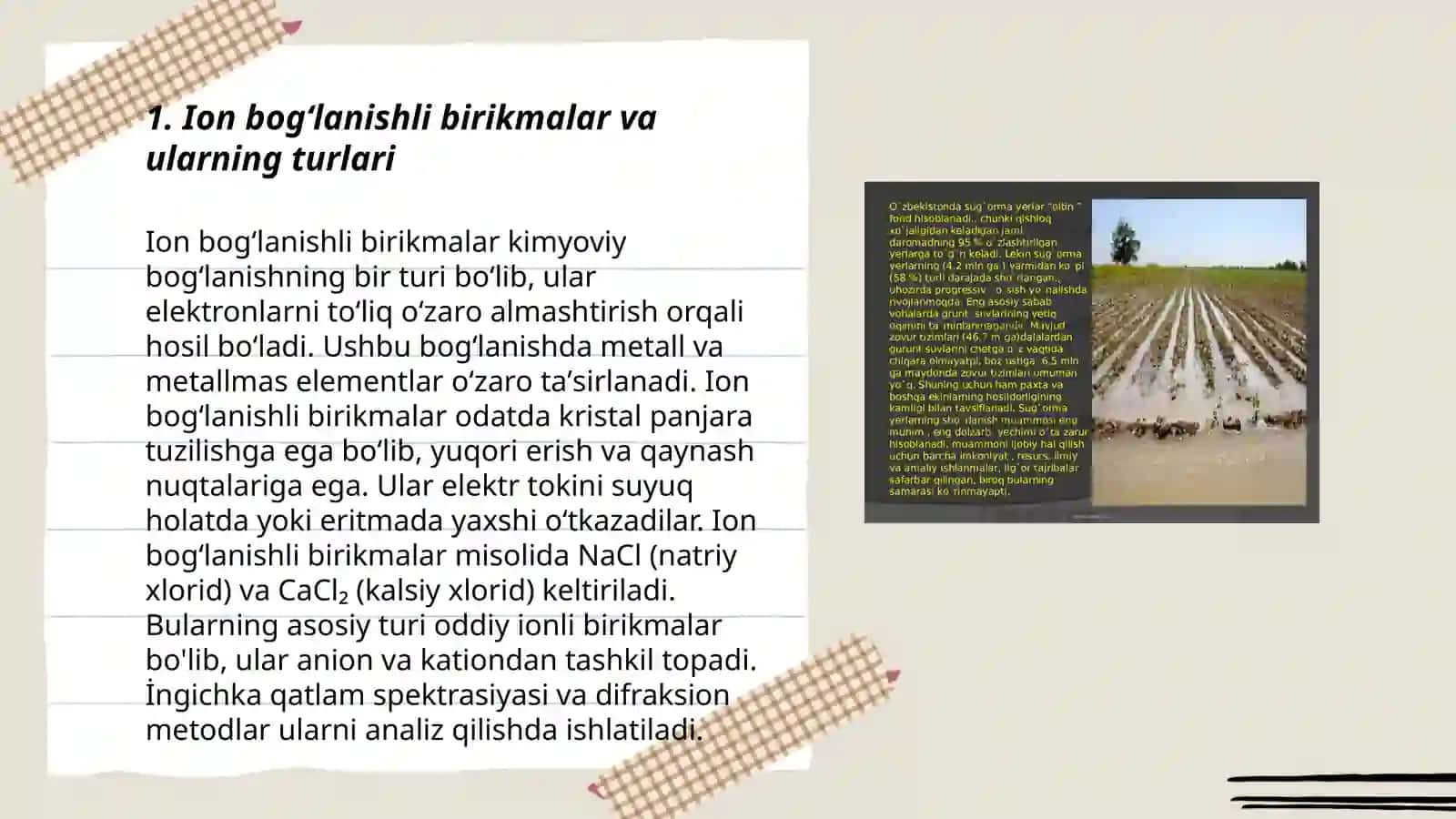 Ion bogʻlanishli birikmalar va ularning turlari 3