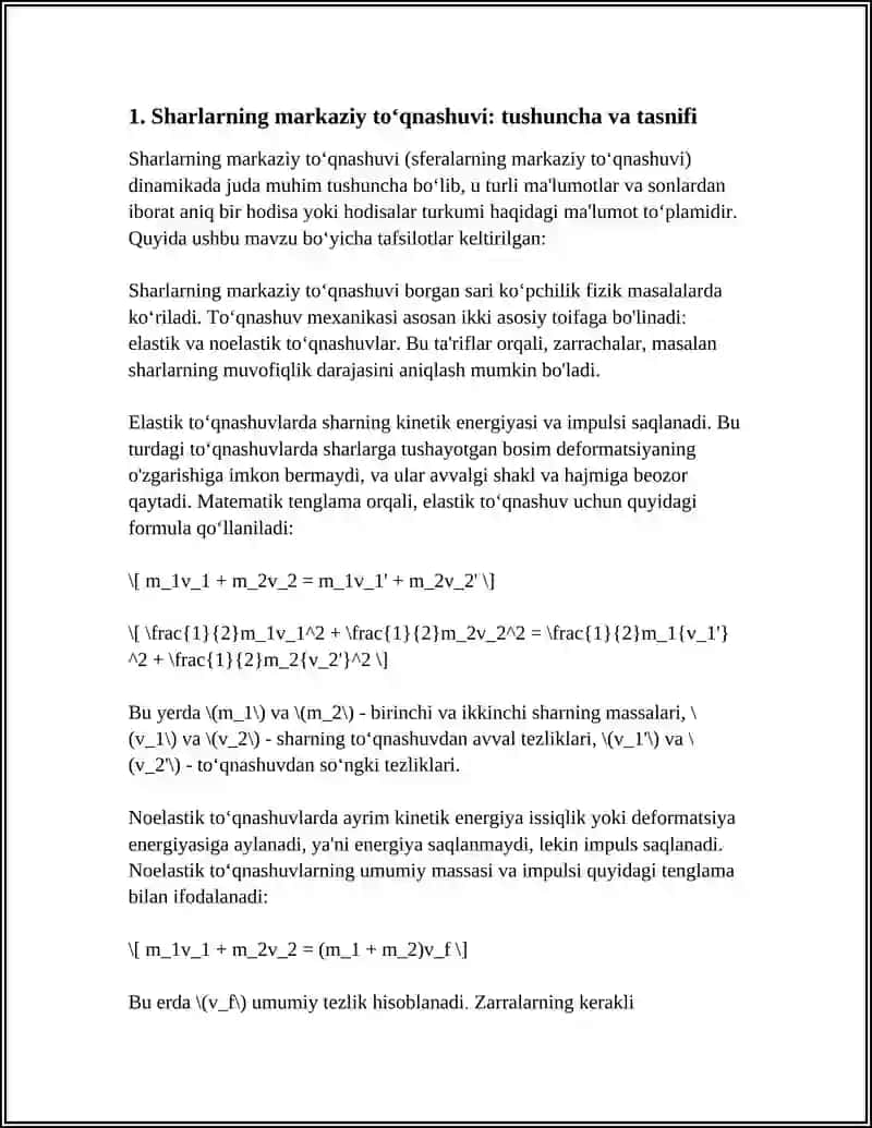 SHARLARNING MARKAZIY TOʻQNASHUVI 3