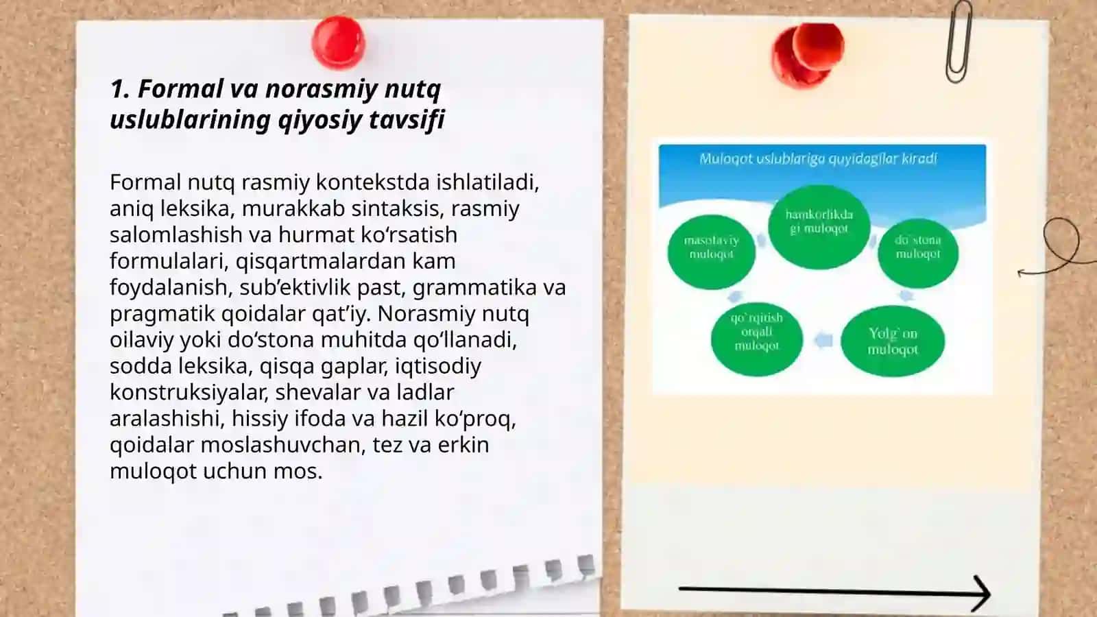 Nutq uslublarining qiyosiy tavsifi 3