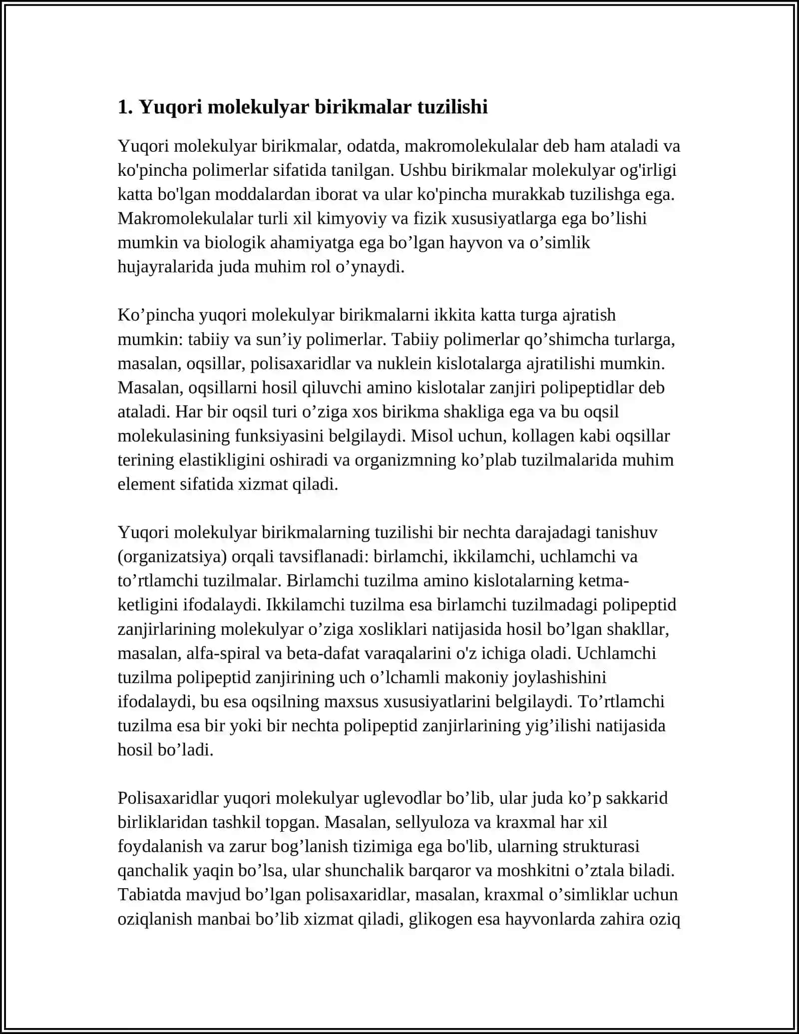 Yuqori molekulyar birikmalar eritmalarning xossalari. Qonning realogik xossalari 3