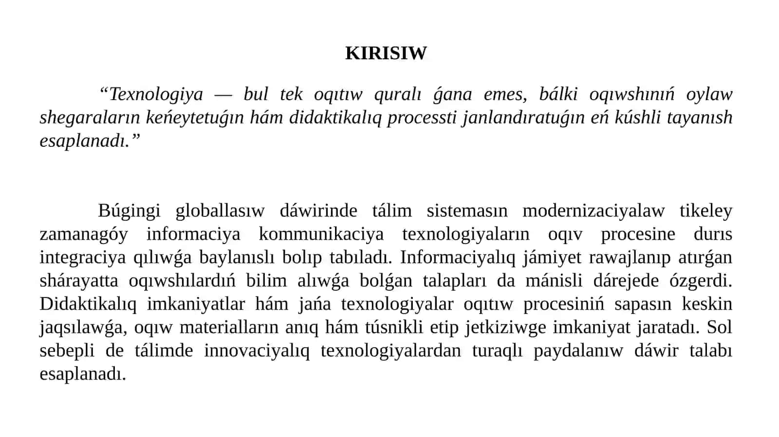 Zamanagóy informaciya kamunikaciya texnologiyaları hám olardıń didaktikalıq imkaniyatları 3