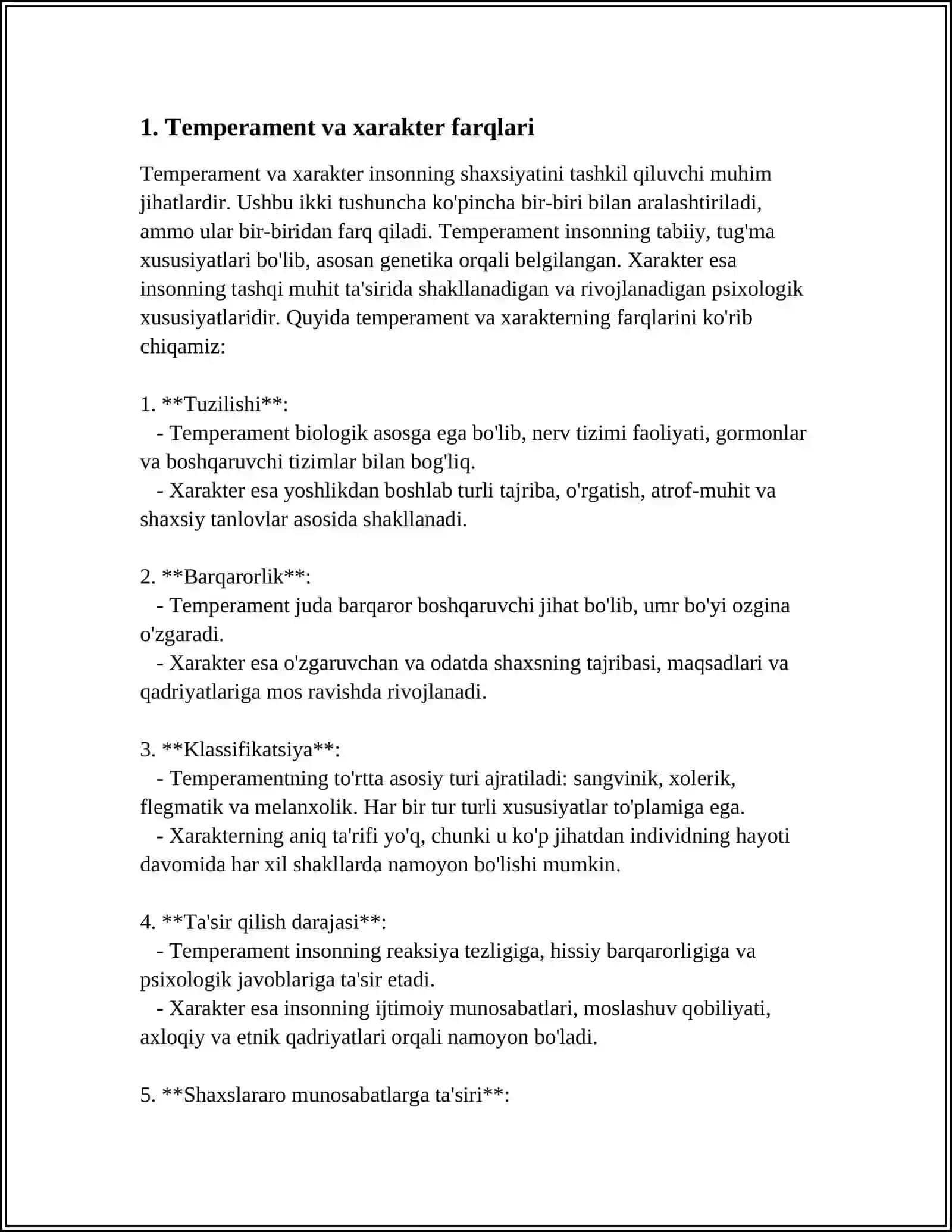 TEMPERAMENT VA XARAKTER 3