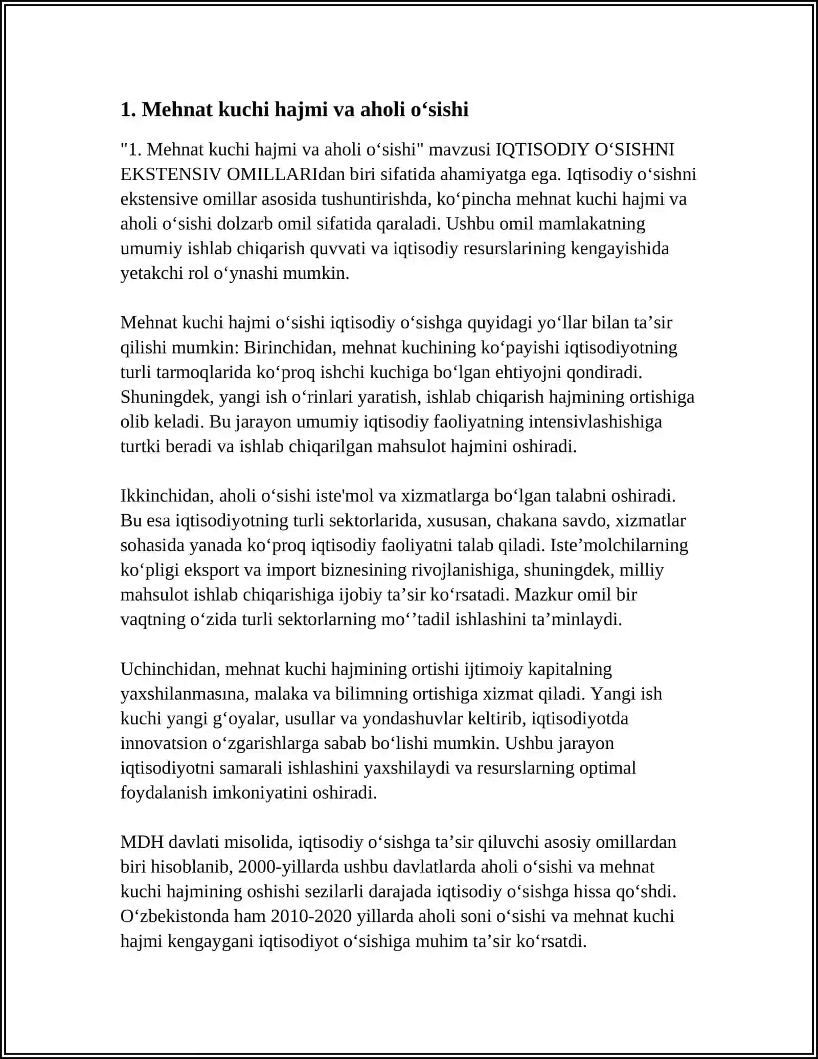 IQTISODIY O‘SISHNI EKSTENSIV OMILLARI 3