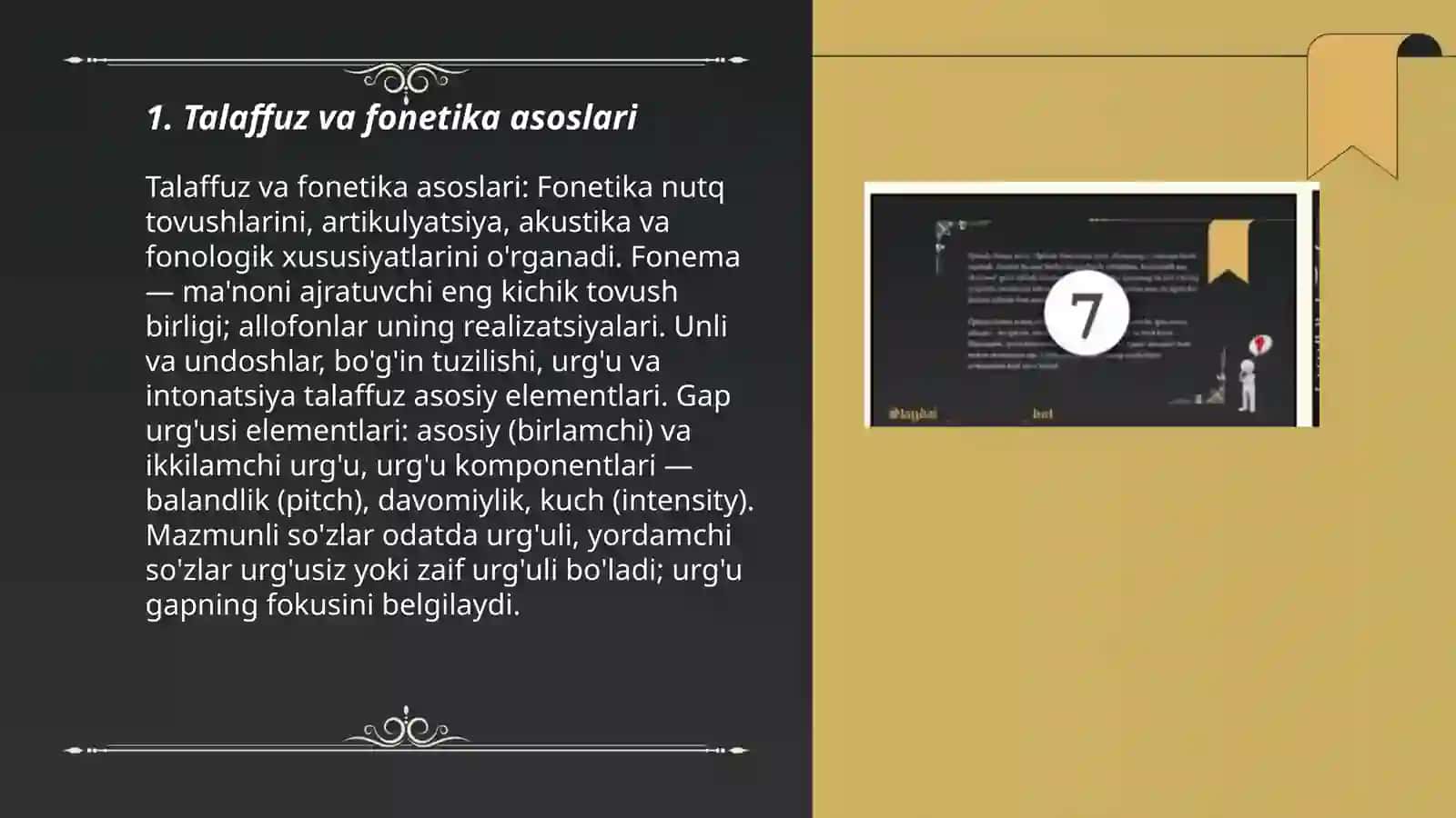 Talaffuz va fonetika asoslari 3