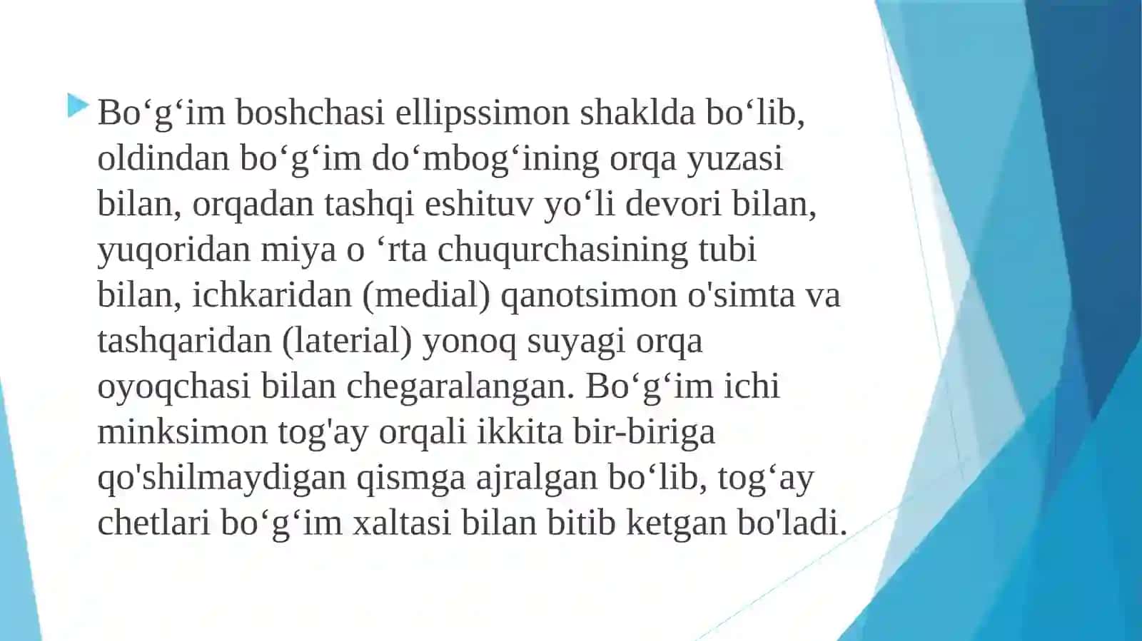 CHAKKA-PASTKlJAG‘BO‘G‘IMl- ARTICULATIO TEMPOROMANDIBULARIS 3