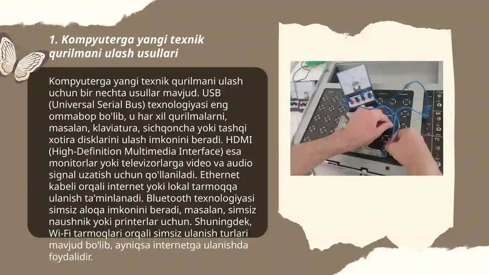 Kompyuterga qо‘shimcha yangi texnik qurilmalarni ulash 3