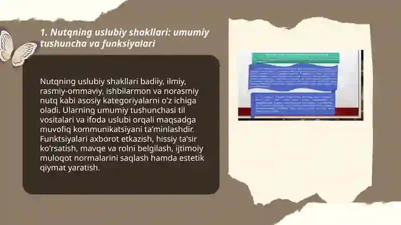 Nutqning uslubiy shakllari 3