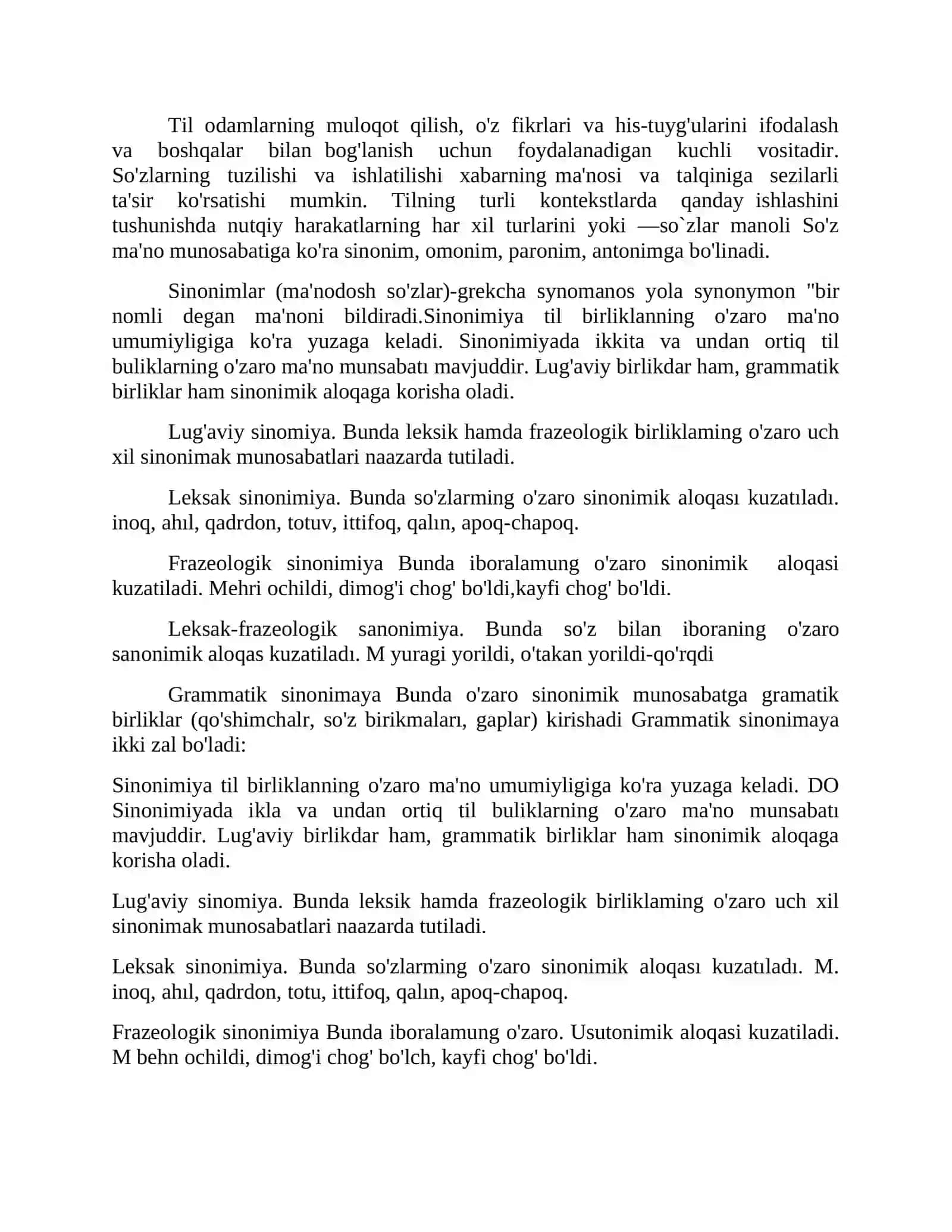 So'zlarning ma’no munosabatiga ko'ra turlari 3